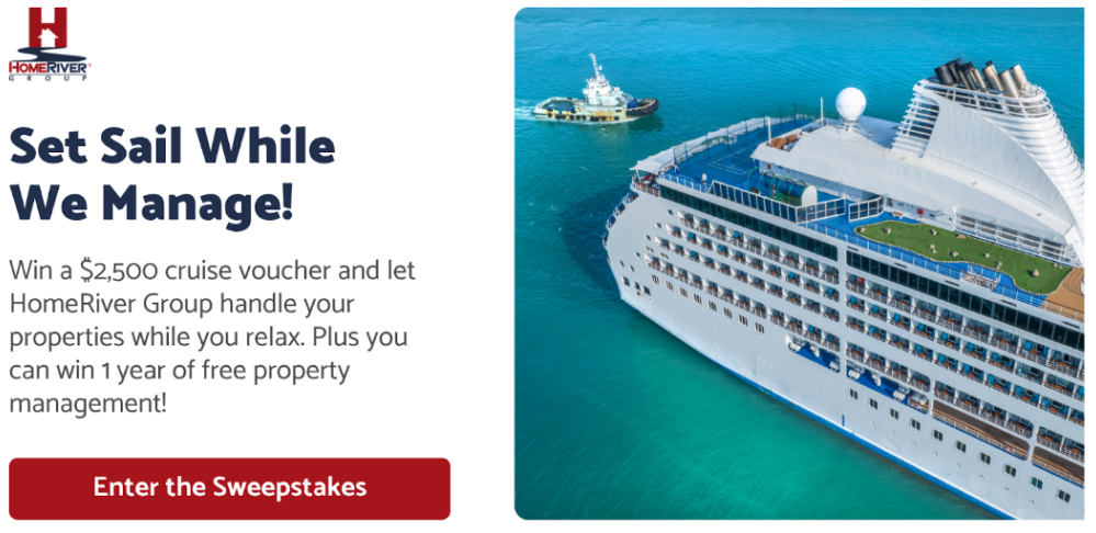 Win A Full Year Of Free Property Management Services & a Luxury Cruise Voucher