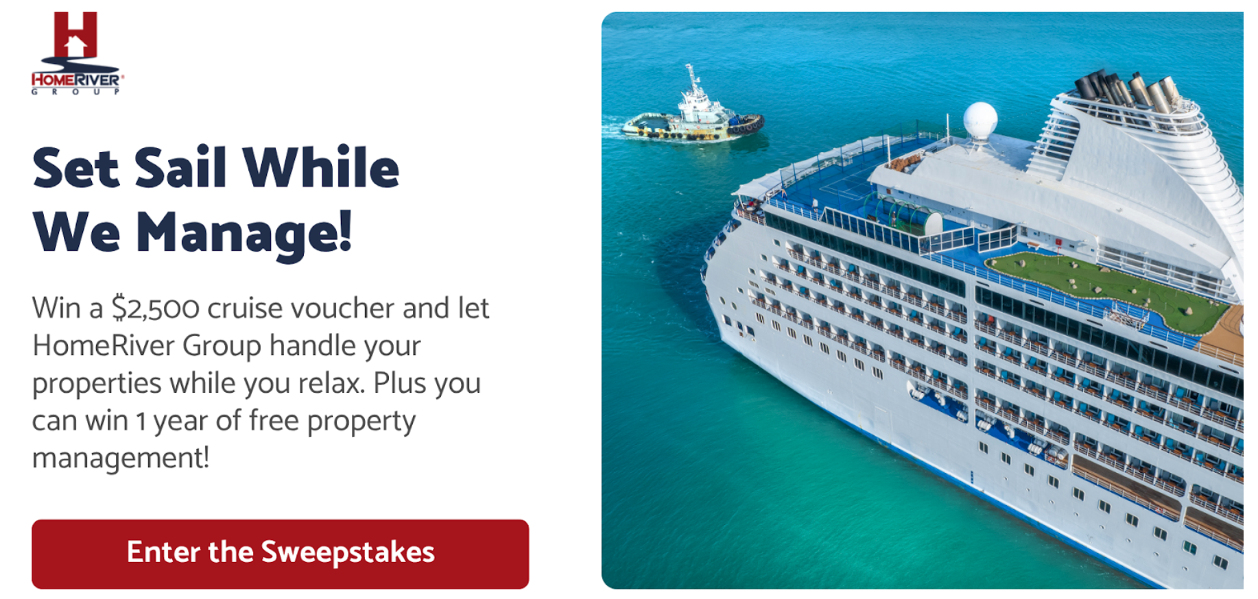 Win A Full Year Of Free Property Management Services & a Luxury Cruise Voucher